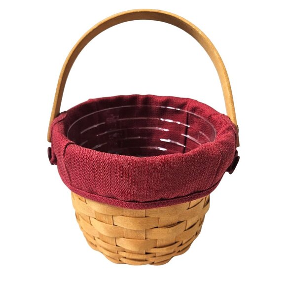 Longaberger Small Fruit Basket Protector Paprika Liner Set - Picture 1 of 7